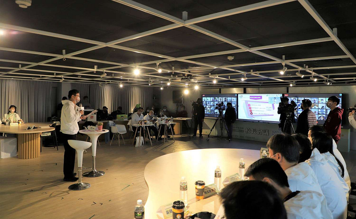 張明文進行政策說明。 圖：新北市教育局提供