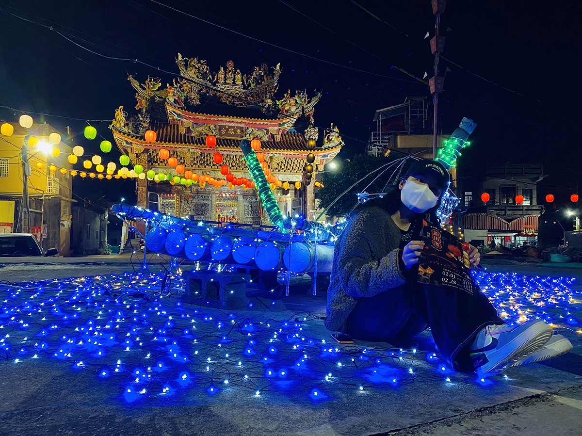 東鳳宮主題燈區。 圖：高雄市觀光局提供