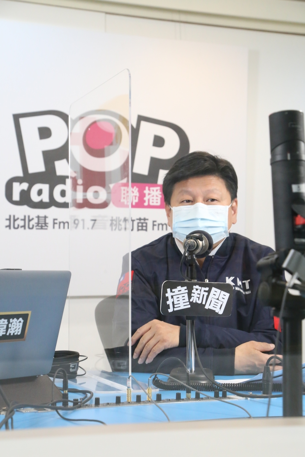 重回國民黨的立委傅崐萁今（23）日接受廣播節目專訪。 圖：《POP撞新聞》提供