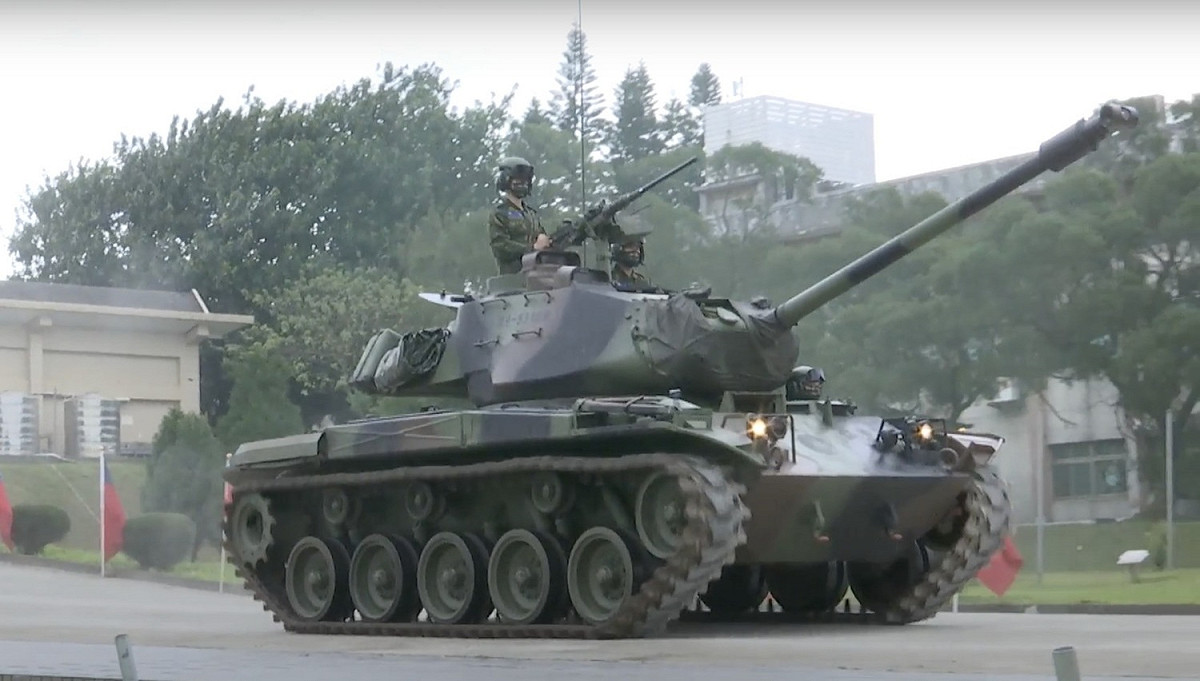陸軍M41A3戰車今除役。 圖：擷取自中華民國陸軍提供影片