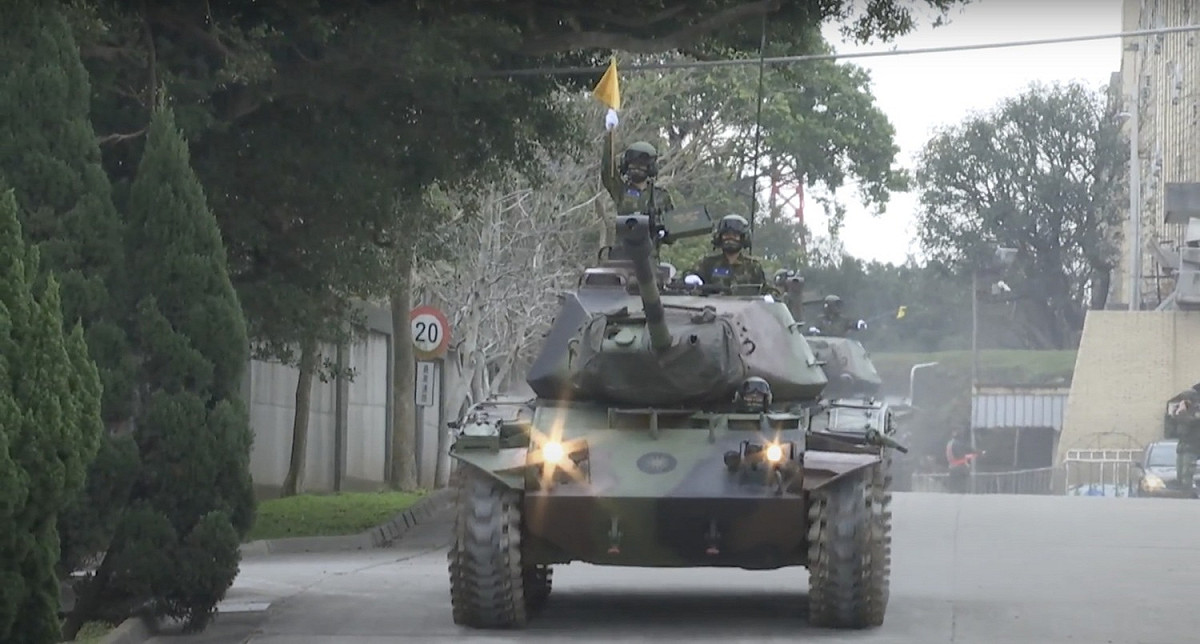 陸軍今舉辦「M41A3戰車除役典禮暨裝訓部93周年隊慶」。 圖：擷取自中華民國陸軍提供影片