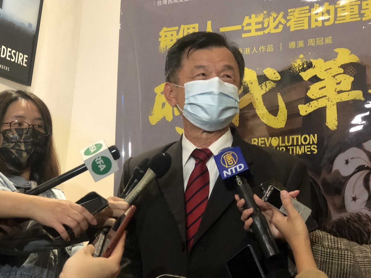 陸委會主委邱太三對中共藉俄烏戰事操作對台認知作戰一事，痛批「令人不齒」、「徒增反感」。 圖：謝莉慧/攝