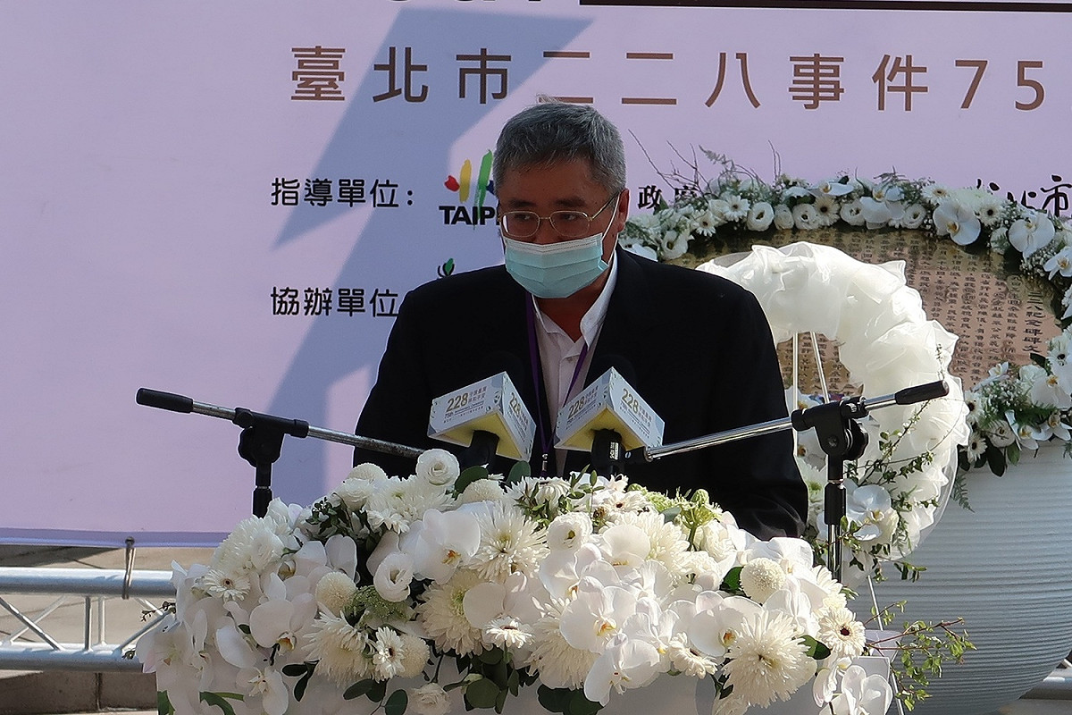 南投二二八關懷協會理事長陳伯三 圖：林朝億/攝