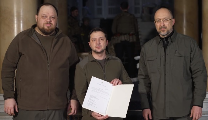 烏克蘭申請加入歐盟。 圖:Офіс Президента України臉書