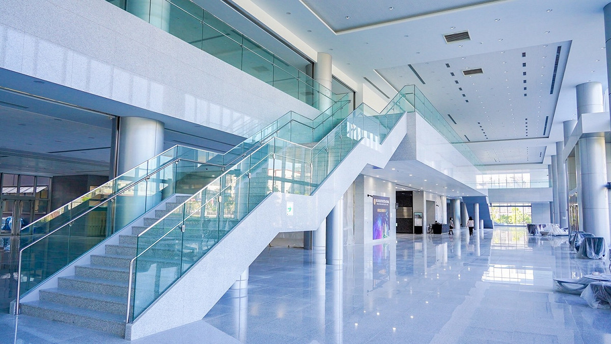 新店寶高智慧產業園區成功引進國內新興企業進駐，標準廠房單元申租數更占總單元數近9成5。 圖：新北市經發局提供