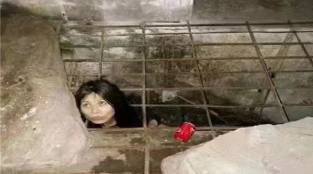 繼江蘇豐縣「八孩母親」事件後，近期陝西佳縣又爆出「鐵籠女」事件。 圖：擷取自《GNews》