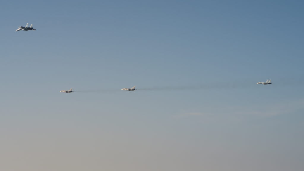 俄羅斯戰機入侵領空，瑞典立即出動JAS 39獅鷲獸戰鬥機記錄俄戰機的違規行為。 圖：翻攝自瑞典國防軍官網