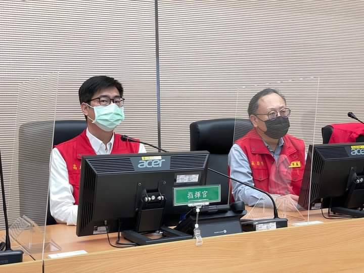 興達電廠大停電之後，高市長陳其邁成立應變中心因應並坐鎮主持。 圖：高市府提供