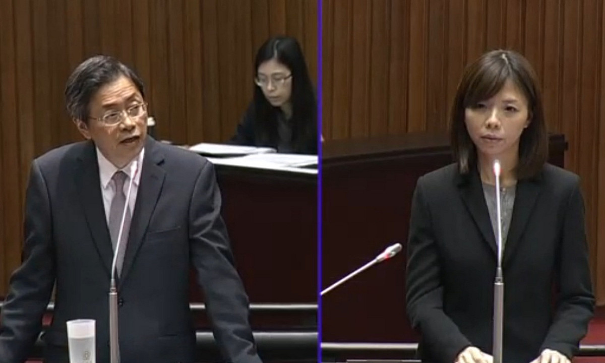 行政院長張善政22日表示，家裡有聘一個外傭照顧失智母親。 圖：立法院IVOD