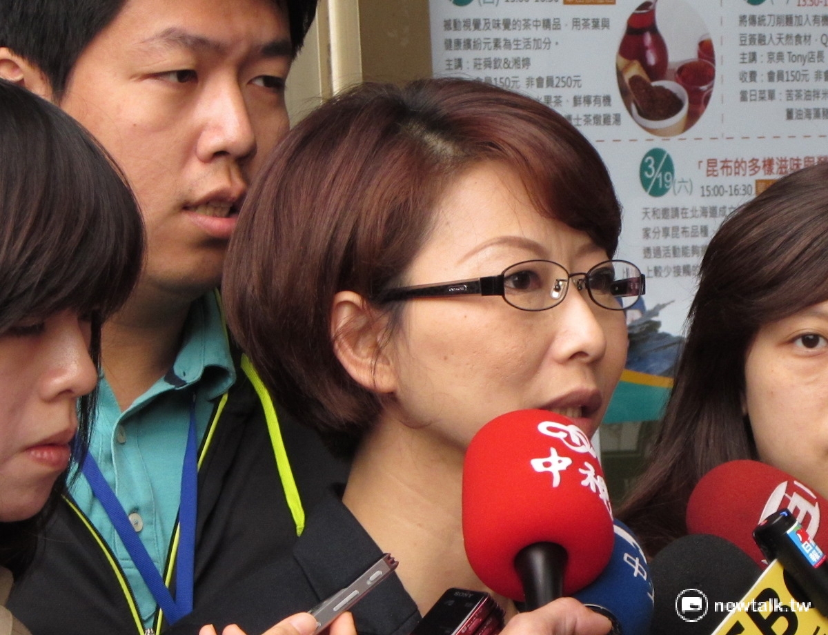 民進黨立院黨團書記長陳亭妃6日受訪，回應總統府對於沖之鳥礁爭議。 圖：新頭殼資料照片