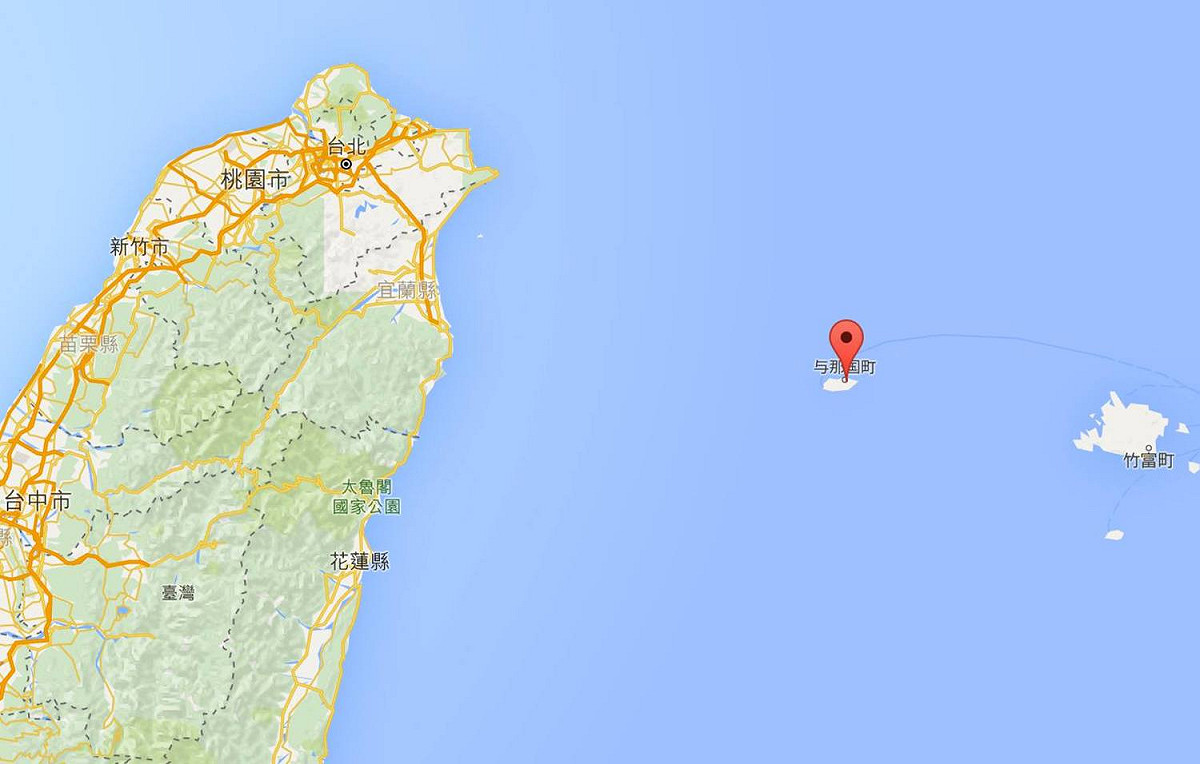日本在與那國島新設監視部隊，引發台灣、中國抗議。 圖：取自Google Map