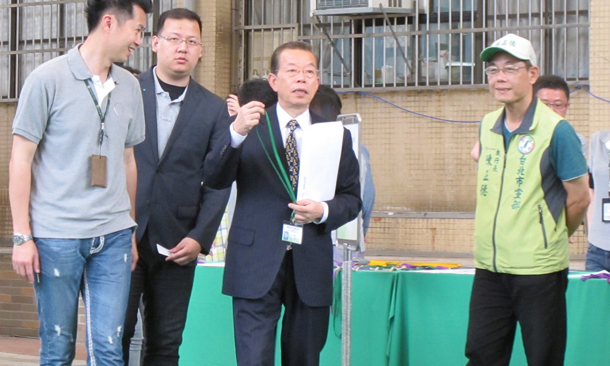 前行政院長謝長廷9日出席民進黨全國黨代表大會。 圖：林朝億/攝