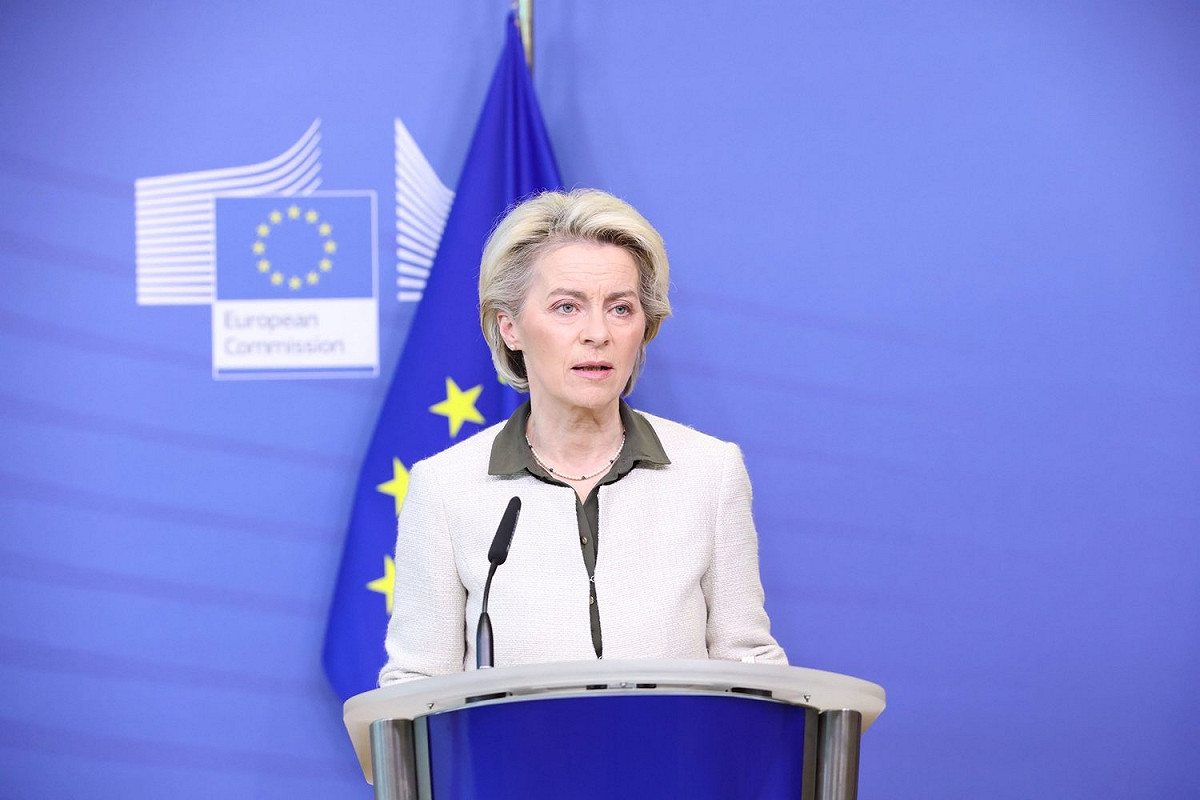 歐盟執委會主席馮德萊恩（Ursula von der Leye）表示，歐盟禁止俄國的煤炭進入，接下來將目標瞄準俄羅斯的石油。 圖：翻攝自馮德萊恩推特（資料照）