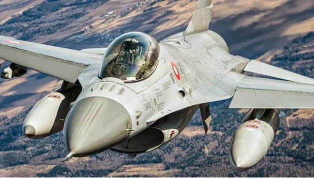 丹麥的F-16戰機。 圖 : 翻攝自每日頭條