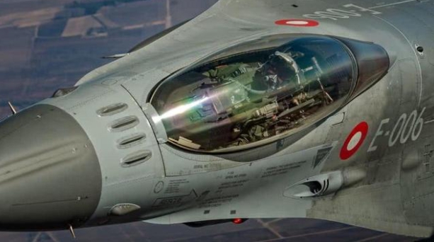 丹麥的F-16戰機。 圖 : 翻攝自每日頭條