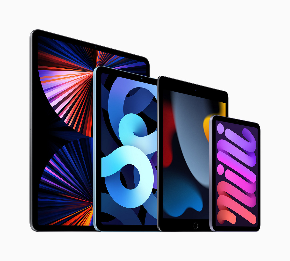 傳聞將在春季發表會亮相的iPad Air 5會搭載蘋果自家M1晶片。 圖：取自蘋果官網