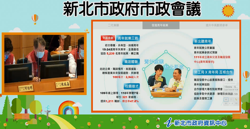 新北勞工局今日以「樂業安權＠新北」為主題，就近3年各項勞工協助作為進行報告。 圖：新北市勞工局提供