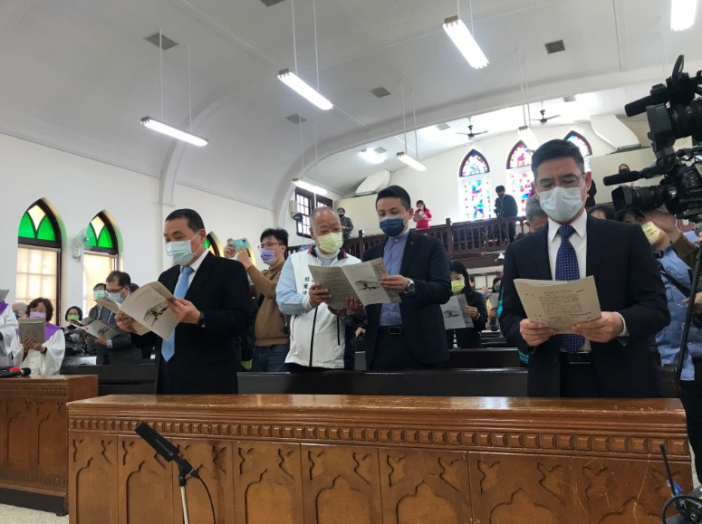 為感念馬偕來台灣宣教150週年，台灣基督長老教會淡水教會（淡水禮拜堂）今(9)日舉辦馬偕上陸淡水宣教150週年活動暨感恩禮拜活動。 圖：新北市民政局提供