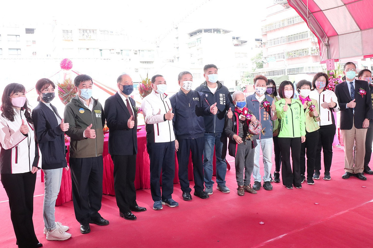 市場處今(10)日舉辦興化市場改建工程動土典禮。 圖：新北市市場處提供