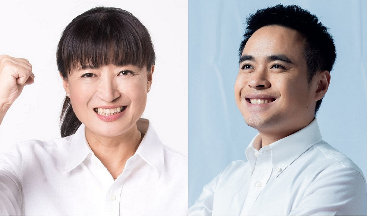 行政院中部辦公室執行長蔡培慧(左)與集集鎮長陳紀衡(右)均表態有意參選南投縣長。 圖：新頭殼合成/影像取自蔡培慧、陳紀衡臉書