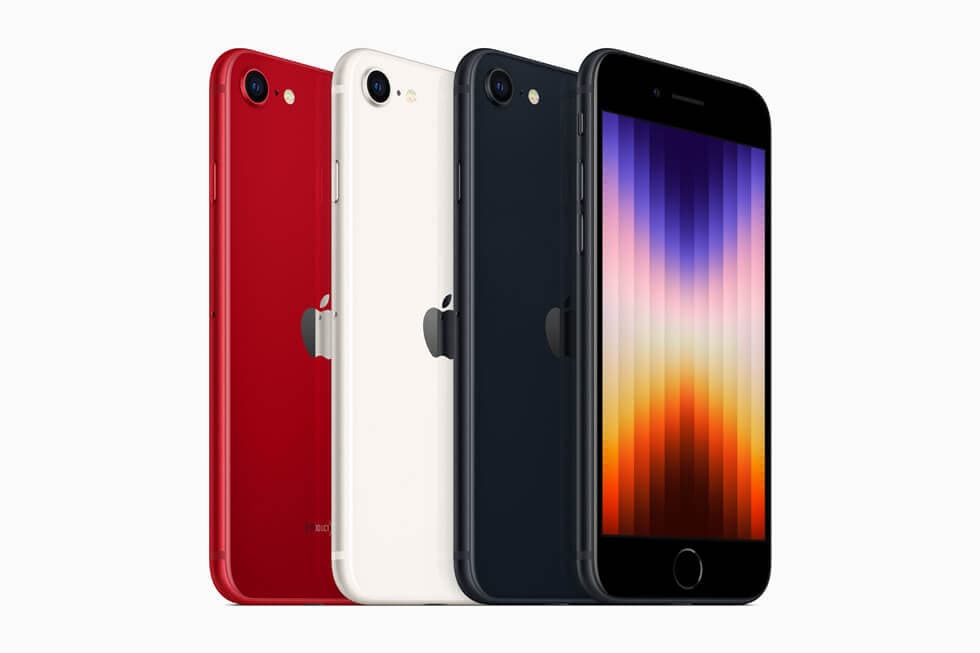 蘋果9日發表第3代iPhone SE。 圖：取自Apple網頁apple.com