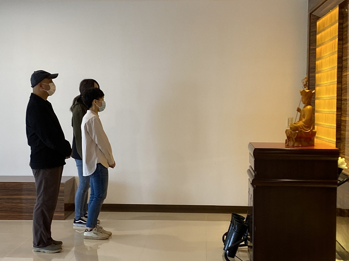 三芝櫻花生命園區種福樓設置「環保葬追思專區」。