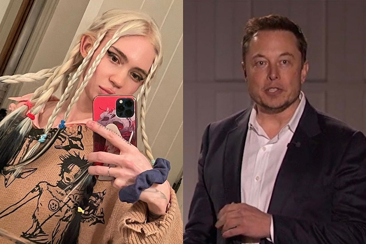 電音女歌手Grimes（左）及特斯拉（Tesla）創辦人、世界首富馬斯克（Elon Musk）（右）。（資料照） 圖：擷取自Grime IG/特斯拉官網影片截圖（新頭殼合成）