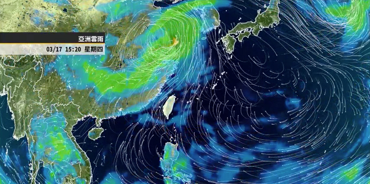 彭啟明表示，週四下半天，鋒面接近，中部以北到東半部將轉多雲偶陣雨的天氣，而下週二開始，東北季風會略增強。 圖：翻攝自彭啟明臉書