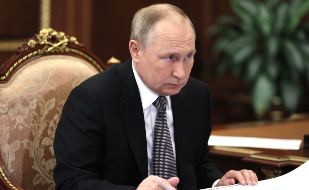 俄羅斯總統普丁（Vladimir Putin）。 圖：翻攝克里姆林宮臉書（資料照片）