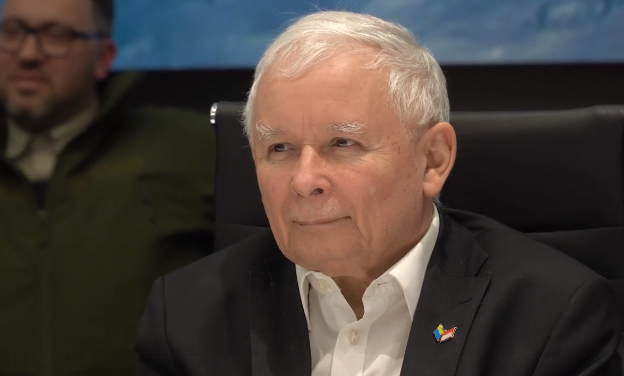 波副總理卡欽斯基（Jaroslaw Kaczynski）。 圖：截自Volodymyr Zelenskiy臉書影片