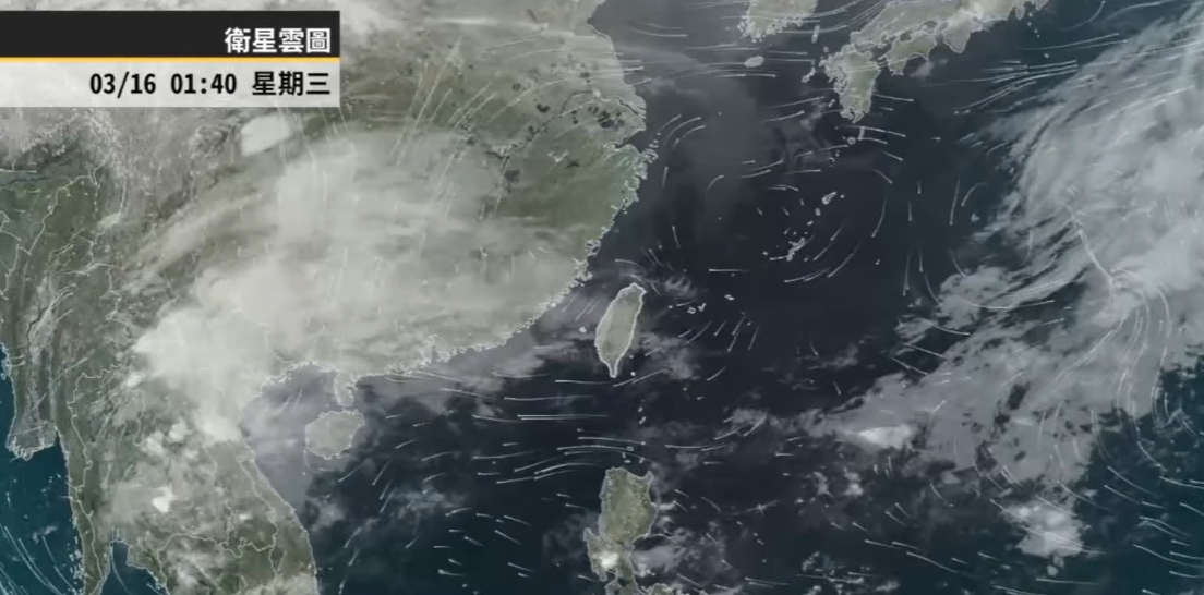 氣象專家彭啟明表示，明日下半天氣鋒面雲系會逐漸接近台灣。 圖：擷取自彭啟明臉書