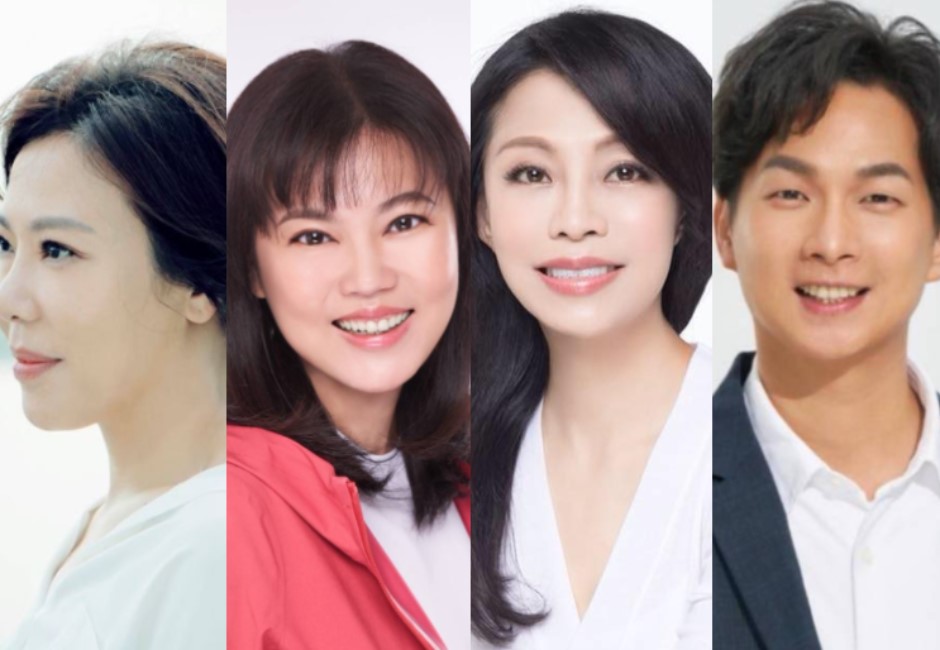 台北市議員第二選區（內湖、南港）藍綠競爭激烈，數據顯示，前5名都由國民黨包辦。（左起李彥秀、游淑慧、闕枚莎、陳宥丞） image source:組圖/FB