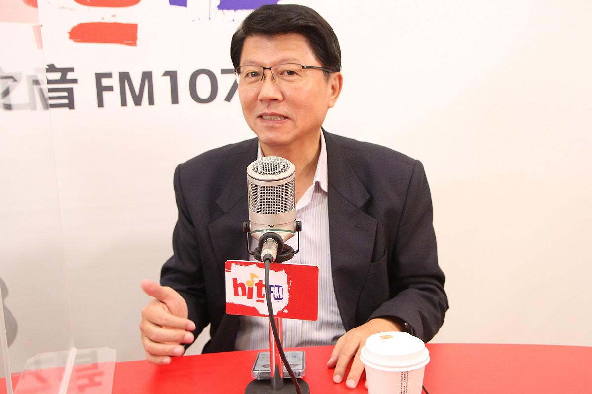 擬參選2022台南市長的國民黨議員謝龍介今（17）天接受廣播專訪。 圖：Hit Fm《嗆新聞》製作單位提供