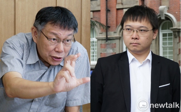 台北市長柯文哲、重啟核四發起人黃士修。 圖：張良一、黃建豪/攝
