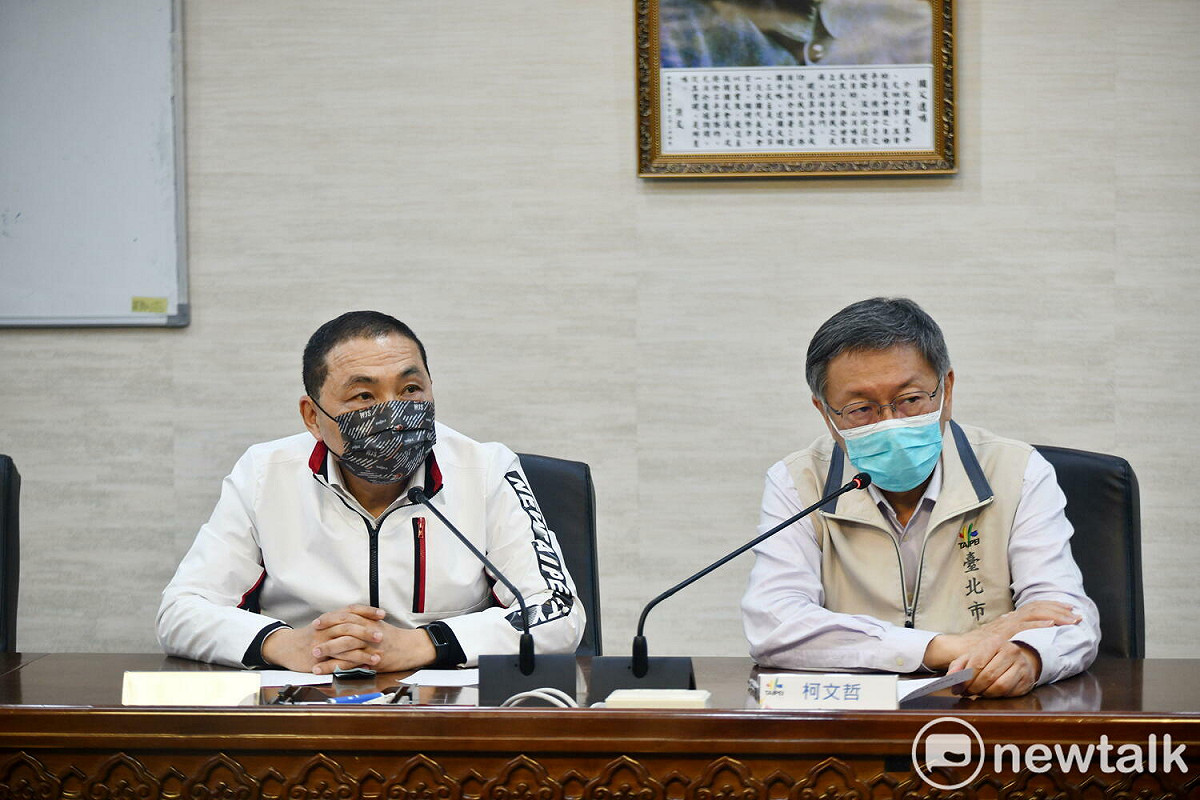 侯友宜強調雙北是共同生活圈，他和柯文哲身為兩市的市長，就是雙北配，大家把事情作好最重要。 圖：林昀真/攝