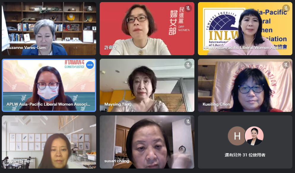 民進黨婦女部前進聯合國CSW線上論壇分享台灣性平，深化政黨外交。 圖：民進黨婦女部/提供
