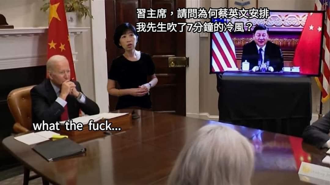 臉書上大量出現關於陳佩琪詢問各式人物「為什麼讓我先生多吹7分鐘冷風」的迷因梗圖。 圖:翻攝自杜承哲醫師臉書
