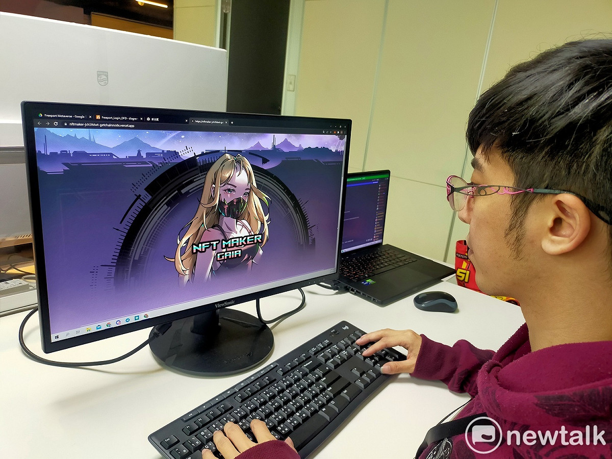 比特帶科技團隊研發全球首款自助式NFT合約部署工具「NFT製作大師蓋亞」已經上線。 唐復年/攝