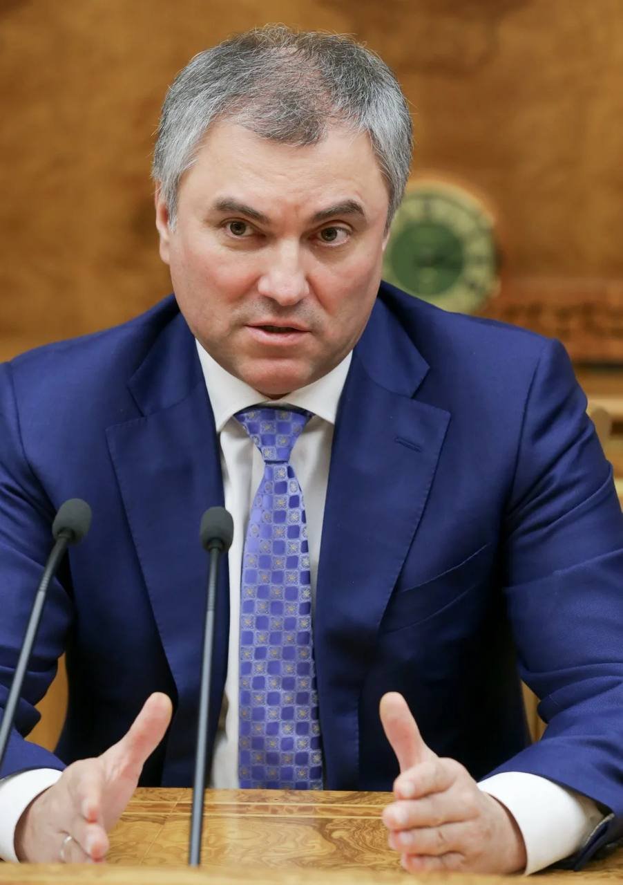 俄羅斯國家杜馬（議會）主席維沃洛金（Vyacheslav Volodin）。 圖：翻攝自@spriter99880推特