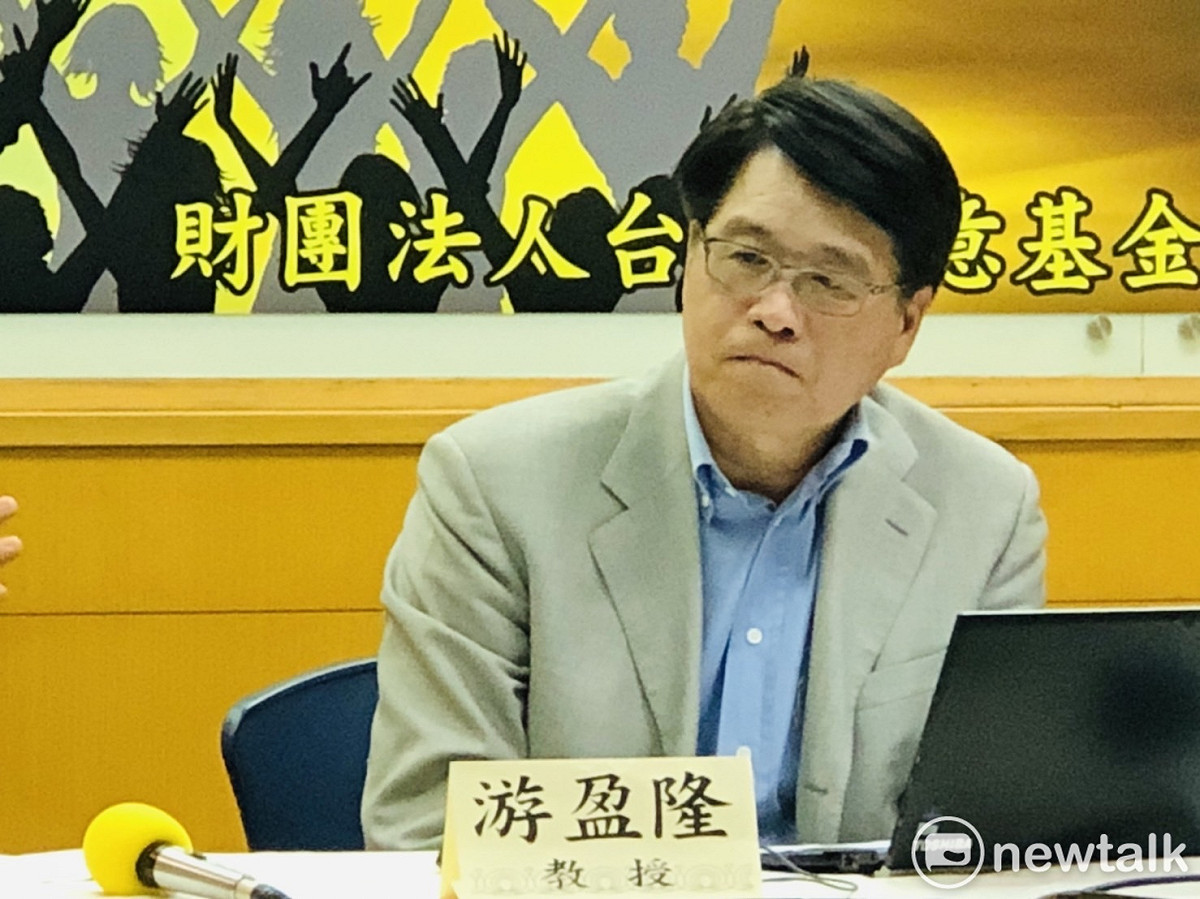 台灣民意基金會董事長游盈隆。 圖：謝莉慧/攝（資料照片）