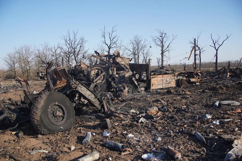 烏克蘭陸軍公布前一天與俄軍交戰戰果，並稱俄軍彈藥、糧食、油料都嚴重不足，大膽預估俄軍「撐不過3天」。 圖：翻攝Сухопутні війська ЗС України臉書