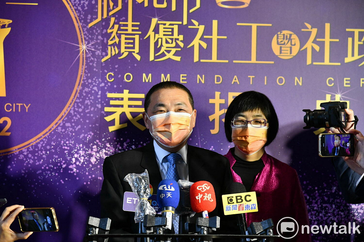 侯友宜表示，距離選舉還有一段時間，有些事不急著現在討論。 圖：林昀真/攝