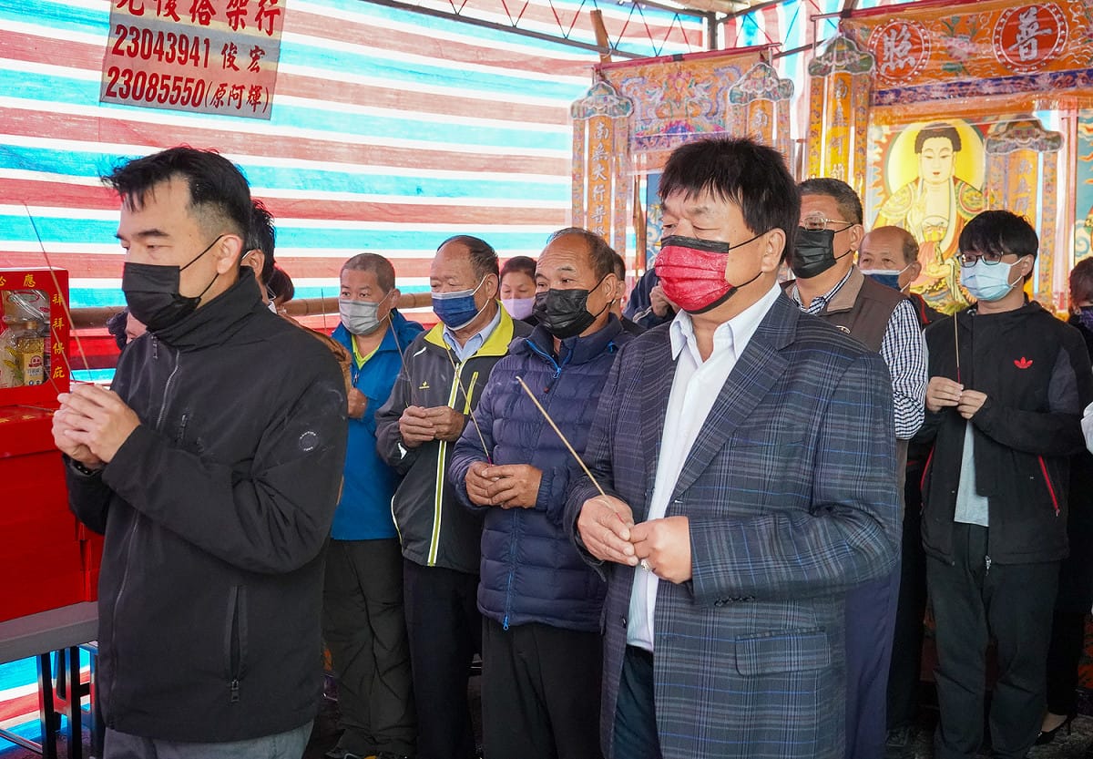林口區公所於今日至區內第一公墓辦理祈福法會。 圖：林口區公所提供
