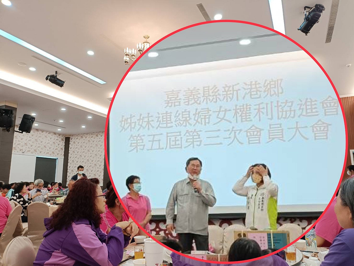 立委陳明文遭踢爆上台致詞「脫口罩」，被罰15000元，勢將成為2022年的選舉話題。 圖：詹琬蓁/提供