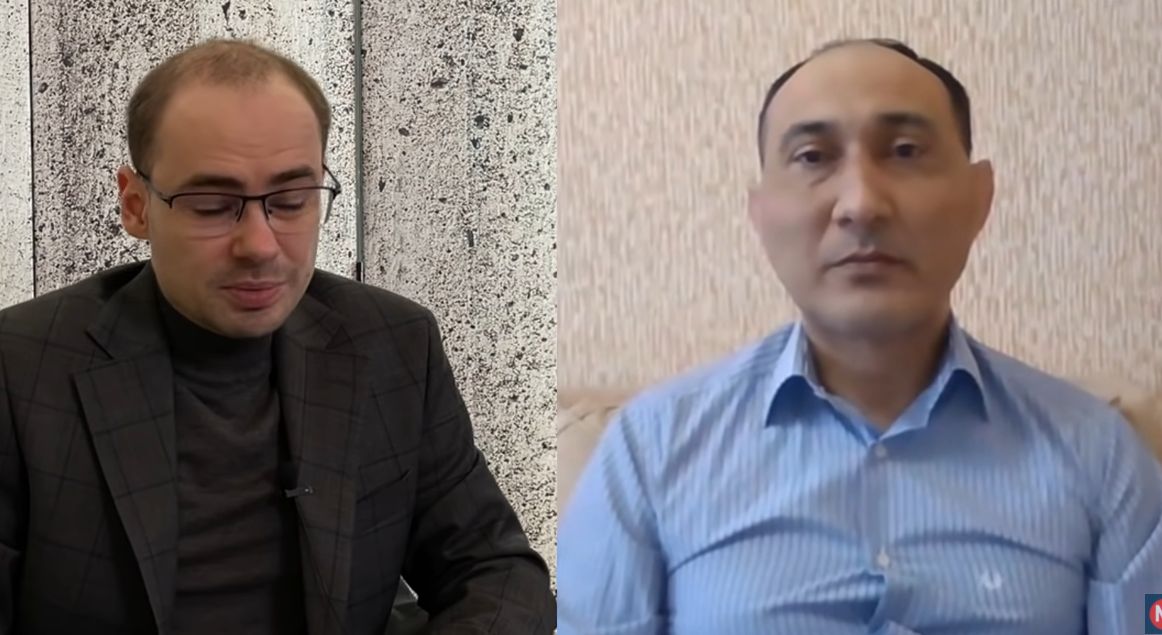 前蘇聯軍官魯斯塔恩札德（右）近來接受各家邀訪，分析俄烏戰況。 圖：翻攝YouTube