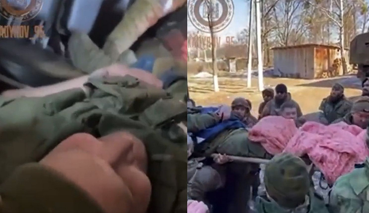 外媒報導稱一名俄軍士兵崩潰暴走，竟直接開坦克輾過自己的指揮官。 圖：翻攝推特