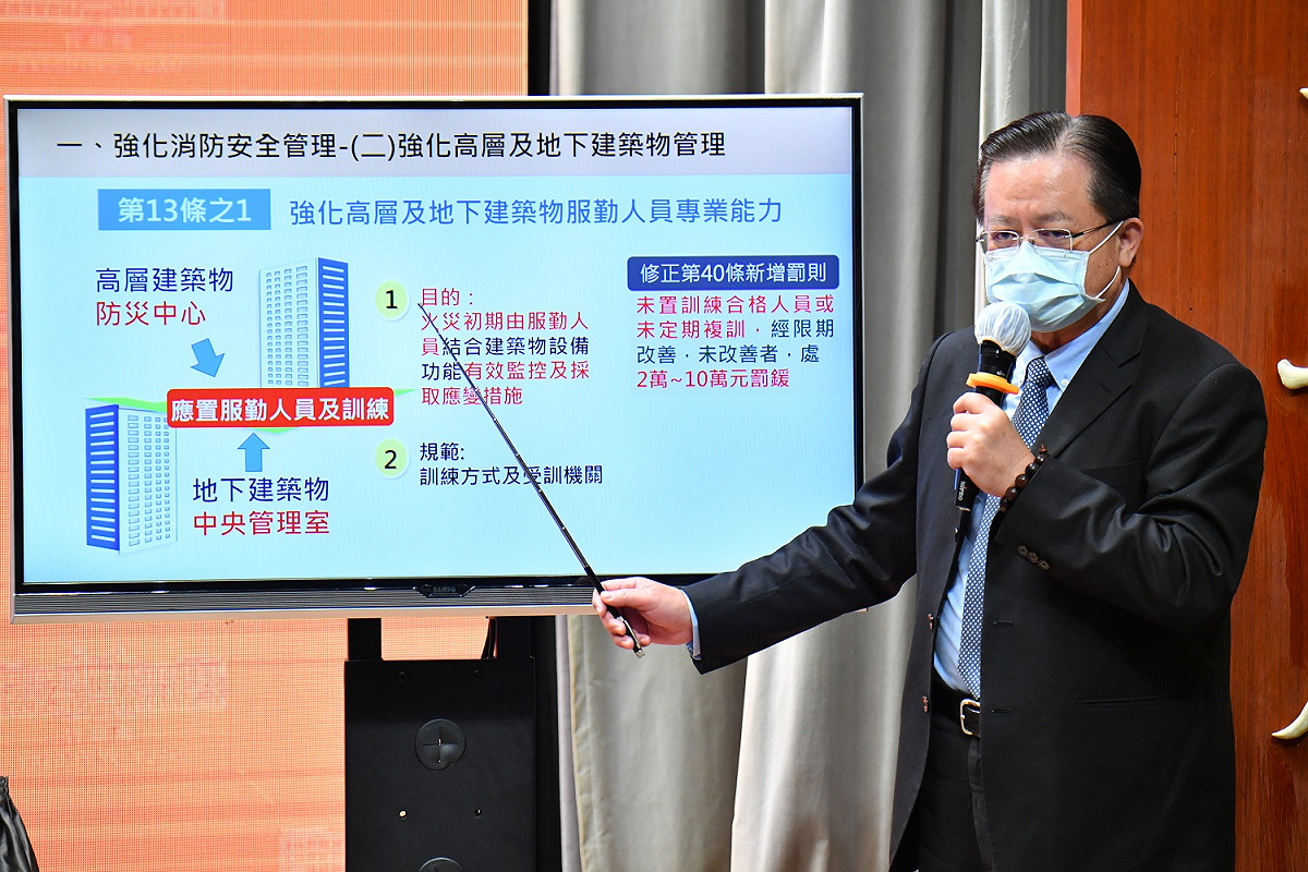 內政部消防署長蕭煥章。 圖：行政院提供