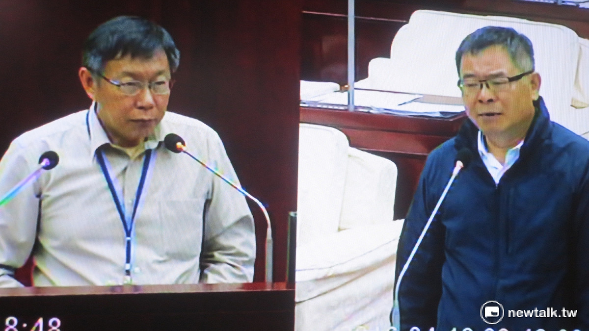 民進黨市議員李建昌（右圖）表示，2018年北市市長選舉會是柯文哲（左圖）對上吳碧珠。 圖：呂佳峻/攝