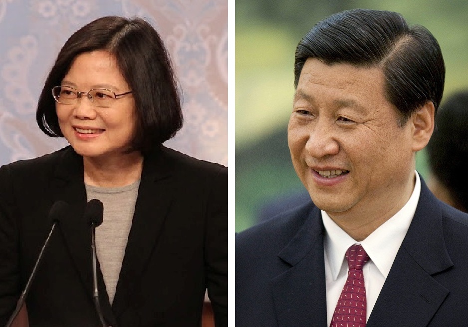 520就職將近，中國最近加重對即將上任的蔡英文政府壓力。圖左為蔡英文，圖右為習近平。 圖：新頭殼合成