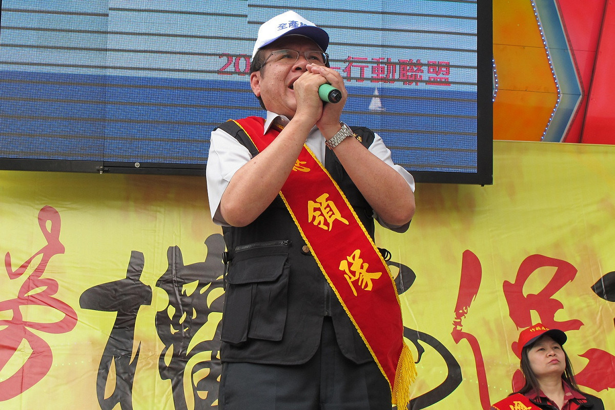 全國產業總工會理事長莊爵安1日批評蔡英文當選總統後還沒去看過勞工團體。 圖：林朝億/攝